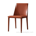 Dining European best selling pull brass nail pull velvet linen synthetic leather Hotel dining chair